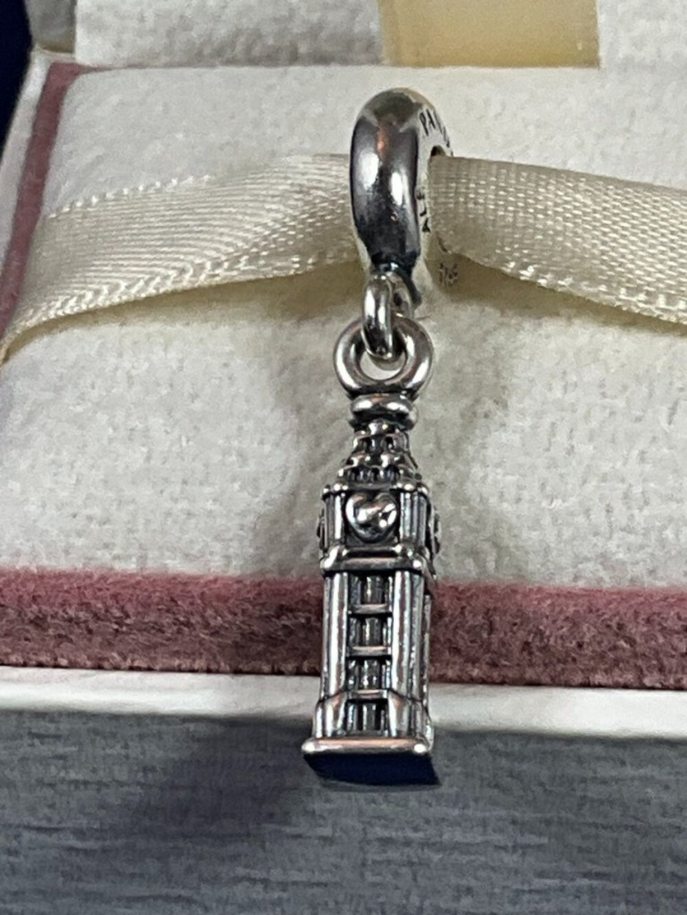 NWOT PANDORA Sterling Silver Big Ben Dangle Charm 791080